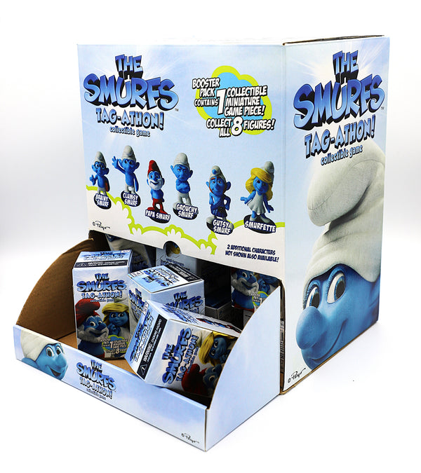 WizKids 2011 The Smurfs Tag-Athon Collectible Game | 24-Figure Display Box | Factory Sealed
