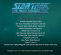 Rittenhouse Star Trek: TNG Archives and Inscriptions Trading Cards