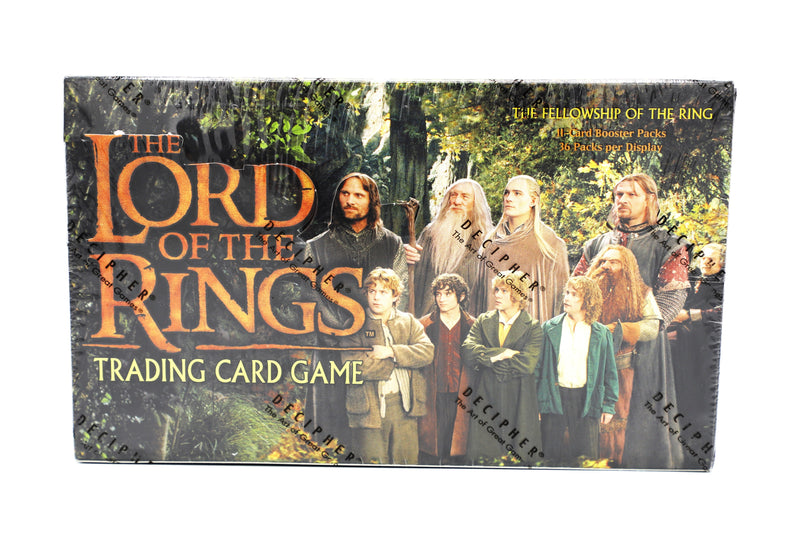 Decipher 2001 Lord of the Rings TCG – The Fellowship of the Ring Booster Box | 36 Packs | Factory Sealed