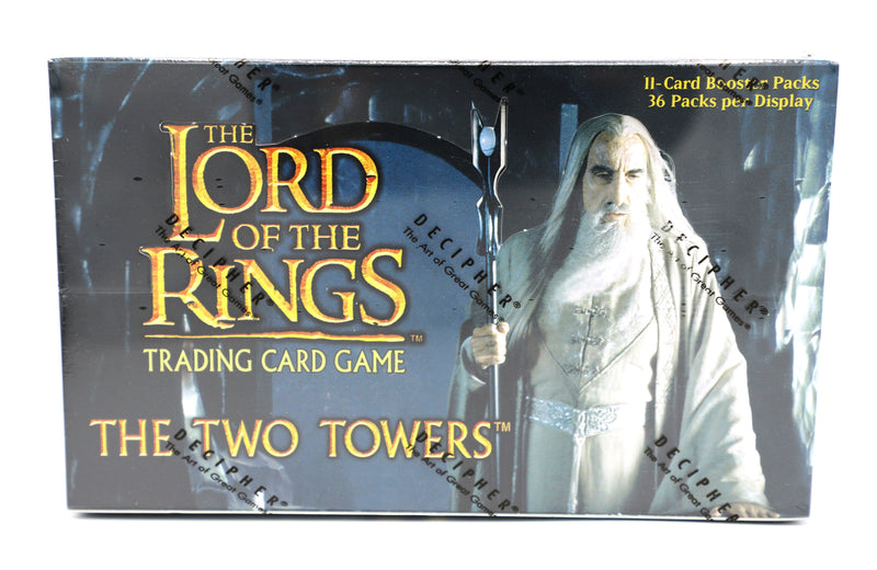 Decipher 2002 Lord of the Rings TCG – The Two Towers Booster Box | 36 Packs | Factory Sealed