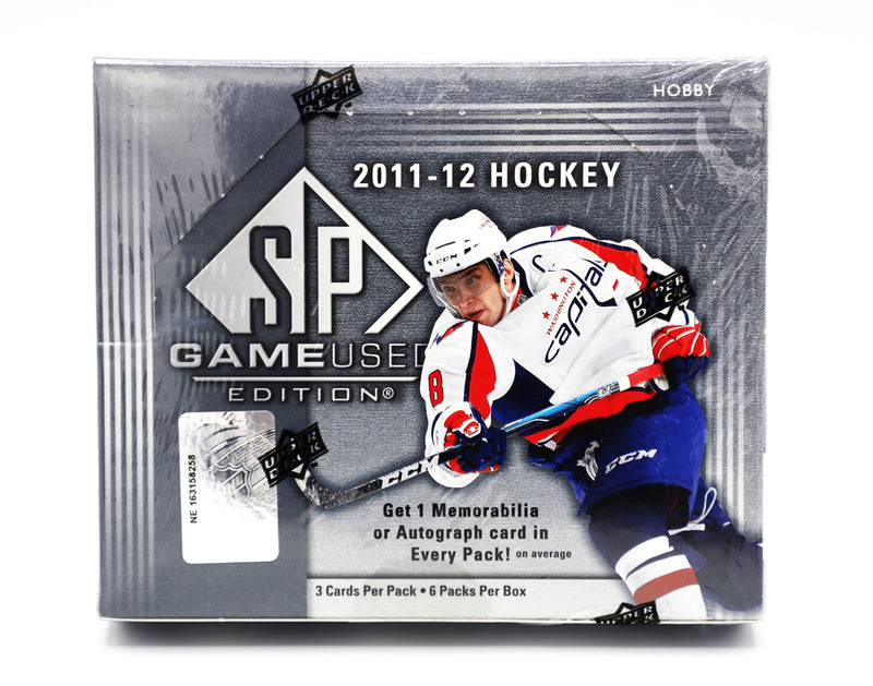 2011/12 Upper Deck SP Game Used Hockey Hobby Box, 6 Packs, Factory Sealed
