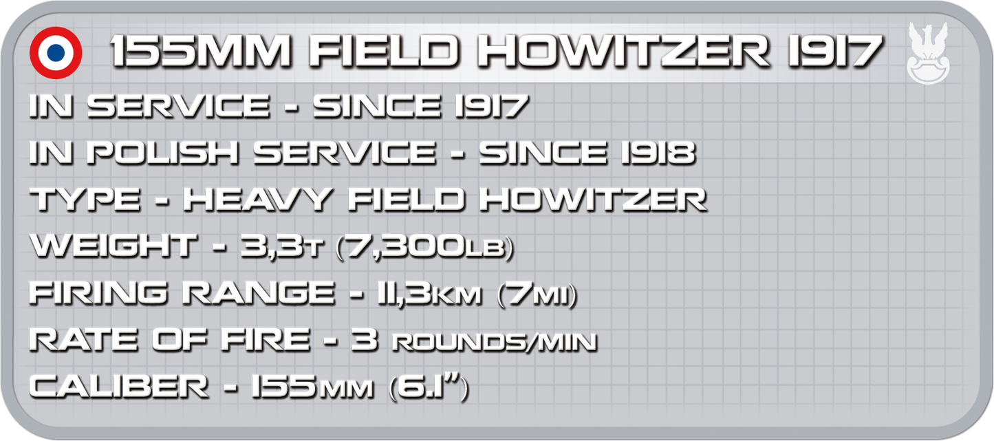 COBI 155 mm Field Howitzer 1917 #2981