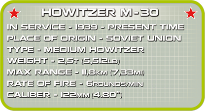 COBI SMALL ARMY HOWITZER M30 Set 2342