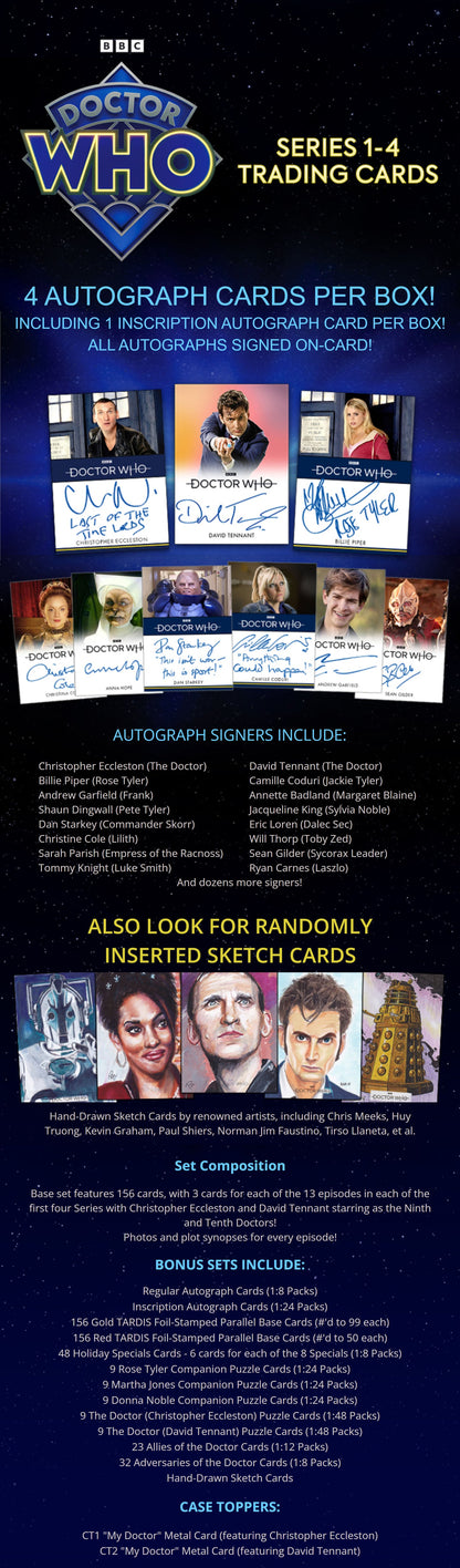 Rittenhouse 2023 Doctor Who Series 1-4 Hobby Box