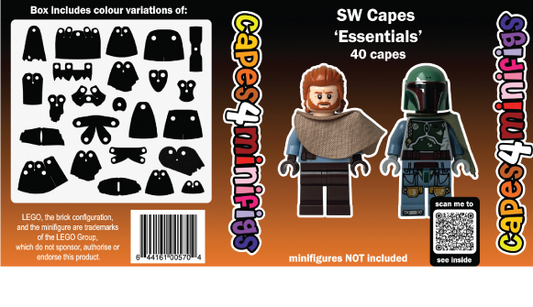 Star Wars Capes – Essentials Pack (40 Custom Capes for LEGO® Minifigures)