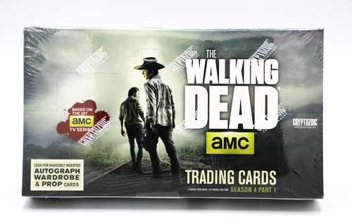 Cryptozoic 2016 The Walking Dead Season 4 Part 1 Trading Cards Hobby Box, 24 Packs, Factory Sealed