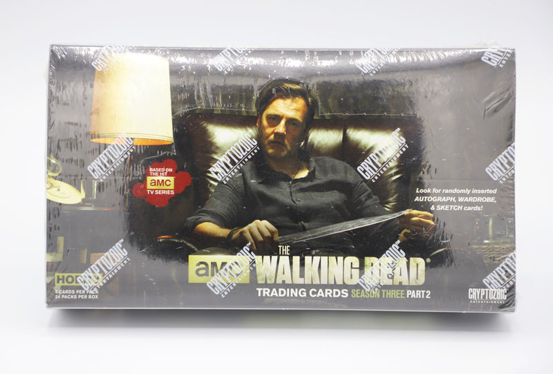 Cryptozoic 2014 The Walking Dead Season 3 Part 2 Trading Cards Hobby Box, 24 Packs, Factory Sealed