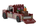 myBrickZ Red pickup with market stand #0004