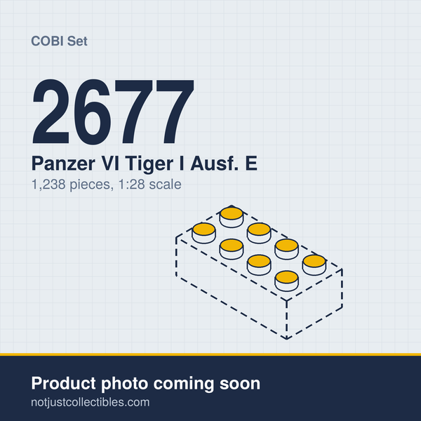 Placeholder for COBI Panzer VI Tiger I Ausf. E Set 2677, product photo coming soon