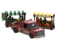 myBrickZ Red pickup with market stand #0004