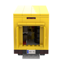 myBrickZ DHL Deutsche Post truck with rolling container #0005