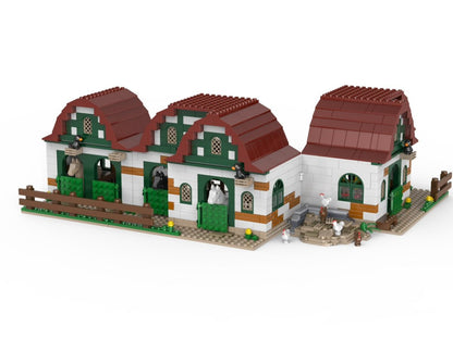 Kiddicraft Brick Farm – Pony Farm Building Set KC1106