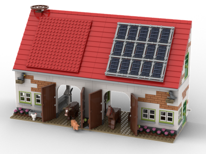 Kiddicraft Brick Farm – Farm Stable Building Set KC1108