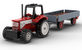 Kiddicraft Brick Farm – Large Tractor with Trailer Building Set KC1110