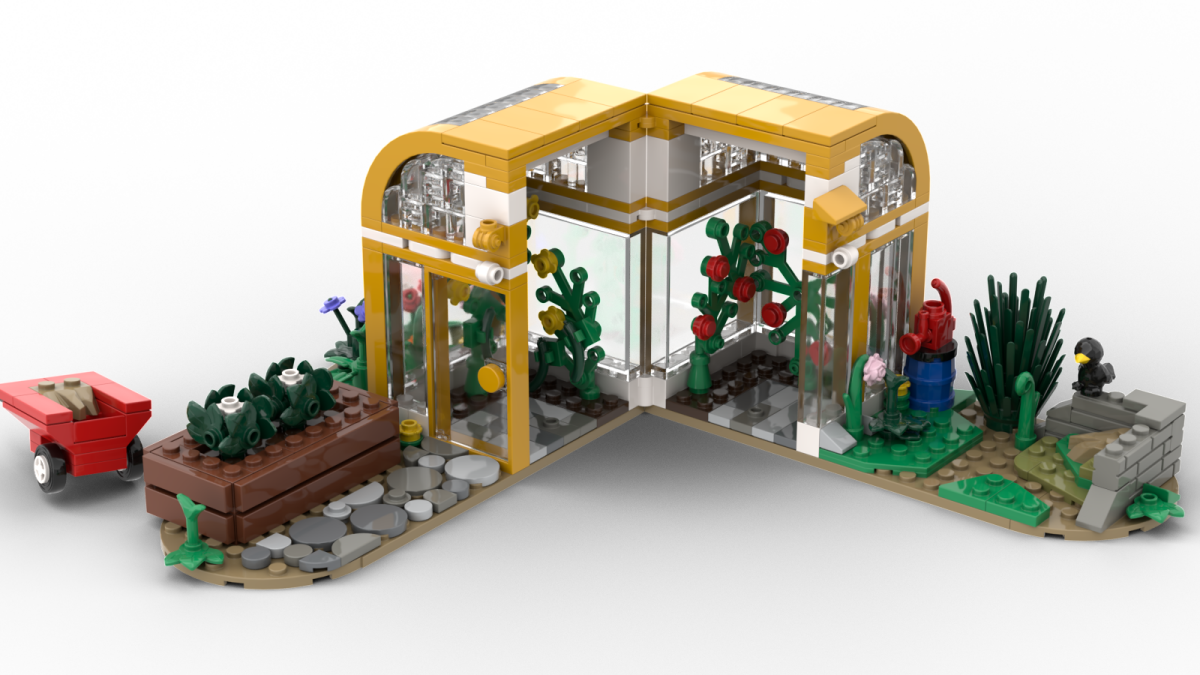 Kiddicraft Brick Farm – Greenhouse Building Set KC1111