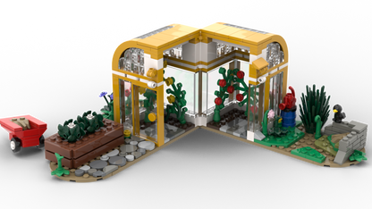 Kiddicraft Brick Farm – Greenhouse Building Set KC1111