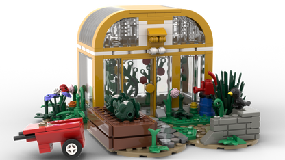 Kiddicraft Brick Farm – Greenhouse Building Set KC1111