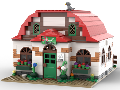 Kiddicraft Brick Farm – Veterinary Practice Building Set KC1112