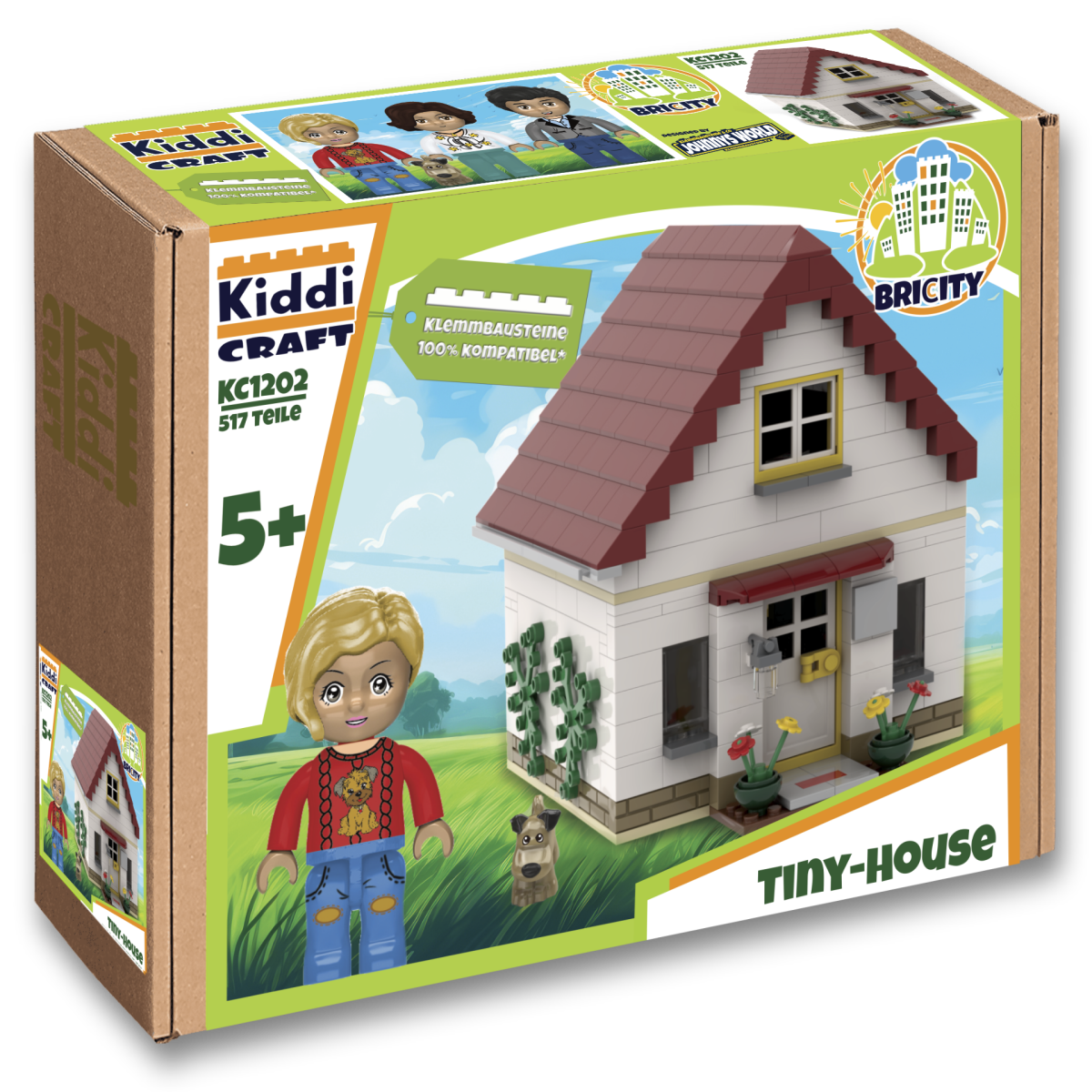 Kiddicraft Brick City – Tiny House Building Set KC1202