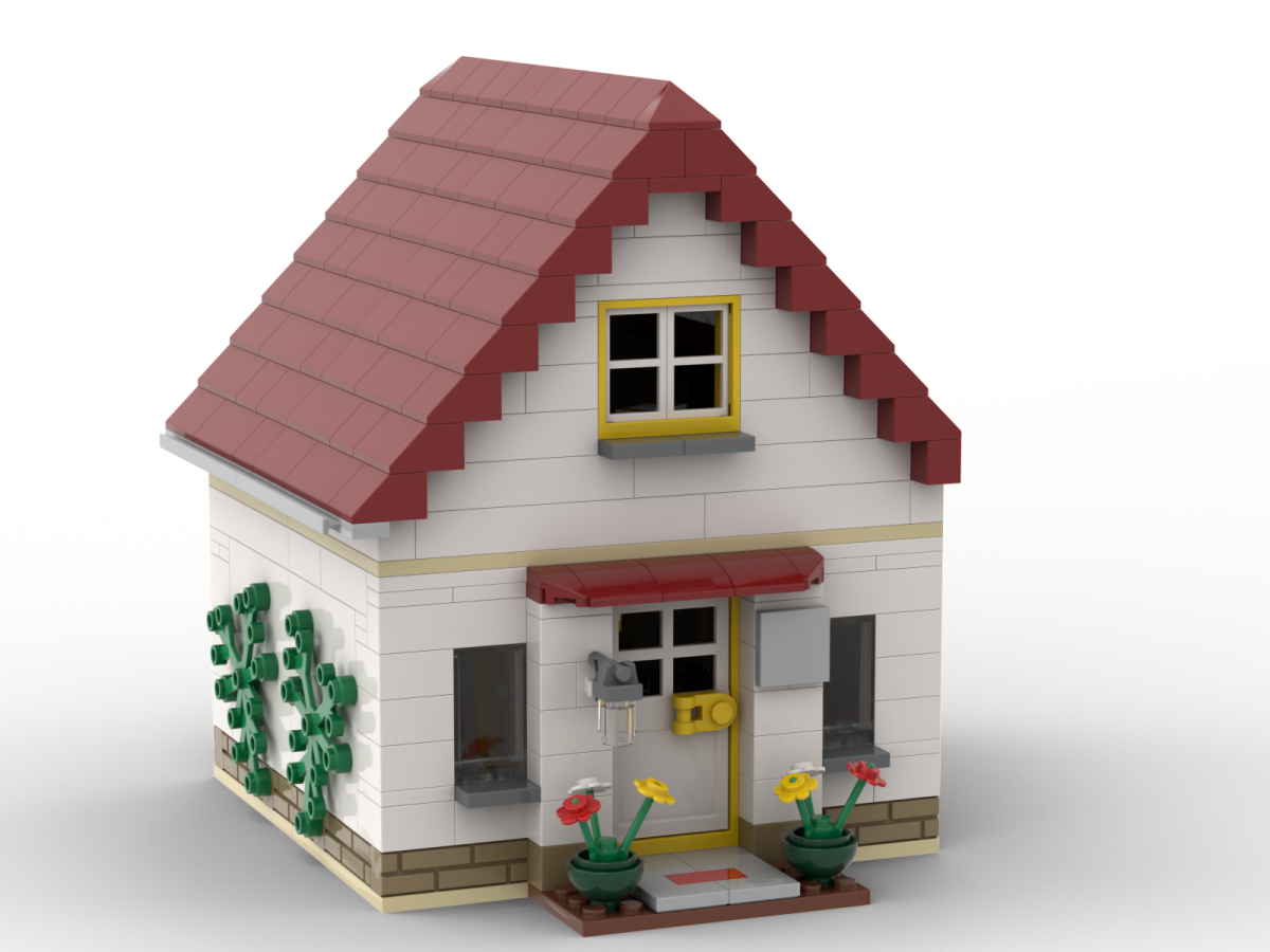 Kiddicraft Brick City – Tiny House Building Set KC1202