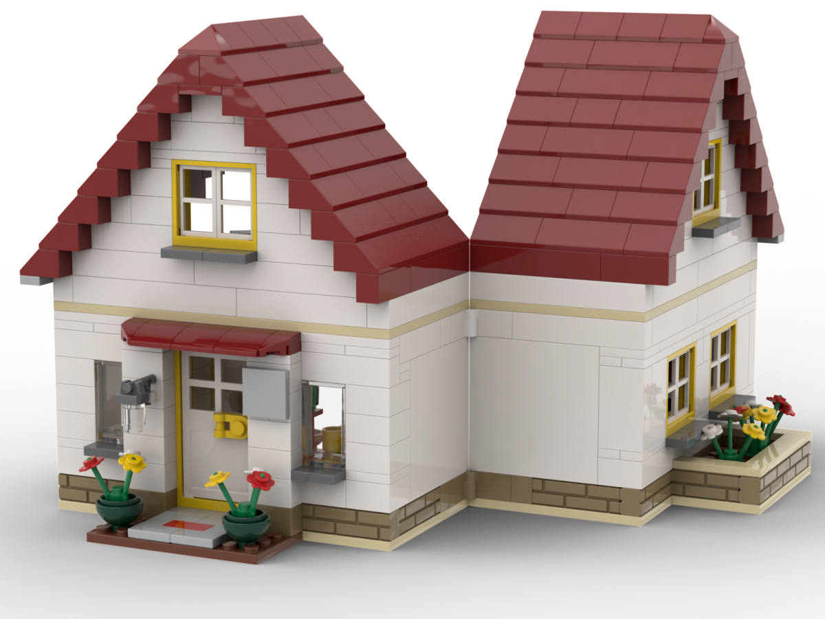 Kiddicraft Brick City – Tiny House Building Set KC1202