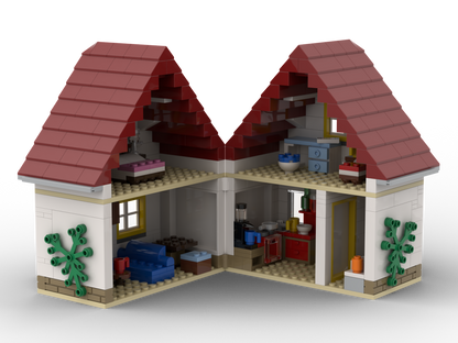 Kiddicraft Brick City – Tiny House Building Set KC1202