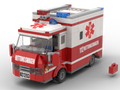 Kiddicraft Brick City – Ambulance Building Set KC1203