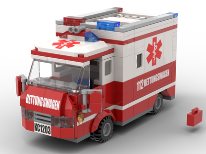 Kiddicraft Brick City – Ambulance Building Set KC1203