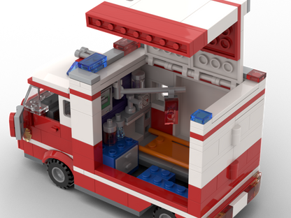 Kiddicraft Brick City – Ambulance Building Set KC1203