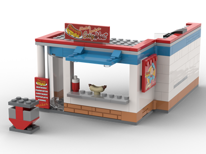 Kiddicraft Brick City – Uschi's Sausage Stand Building Set KC1204