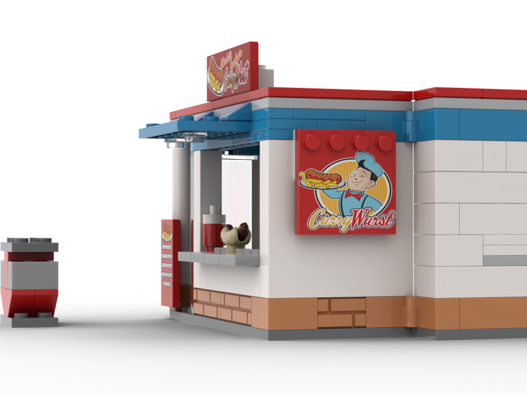 Kiddicraft Brick City – Uschi's Sausage Stand Building Set KC1204