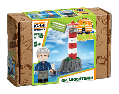 Kiddicraft Brick City – Large Lighthouse Building Set KC1301