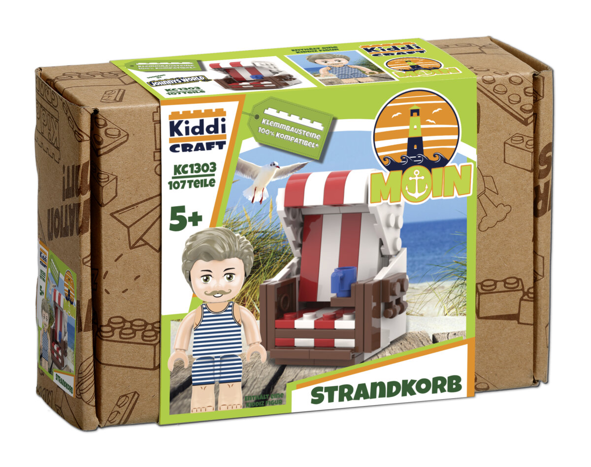 Kiddicraft Brick City – Beach Chair Building Set KC1303