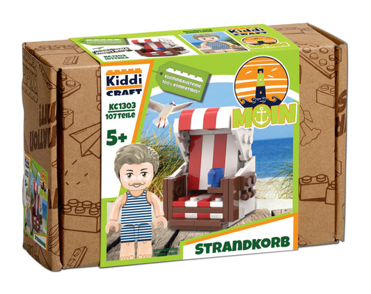 Kiddicraft Brick City – Beach Chair Building Set KC1303