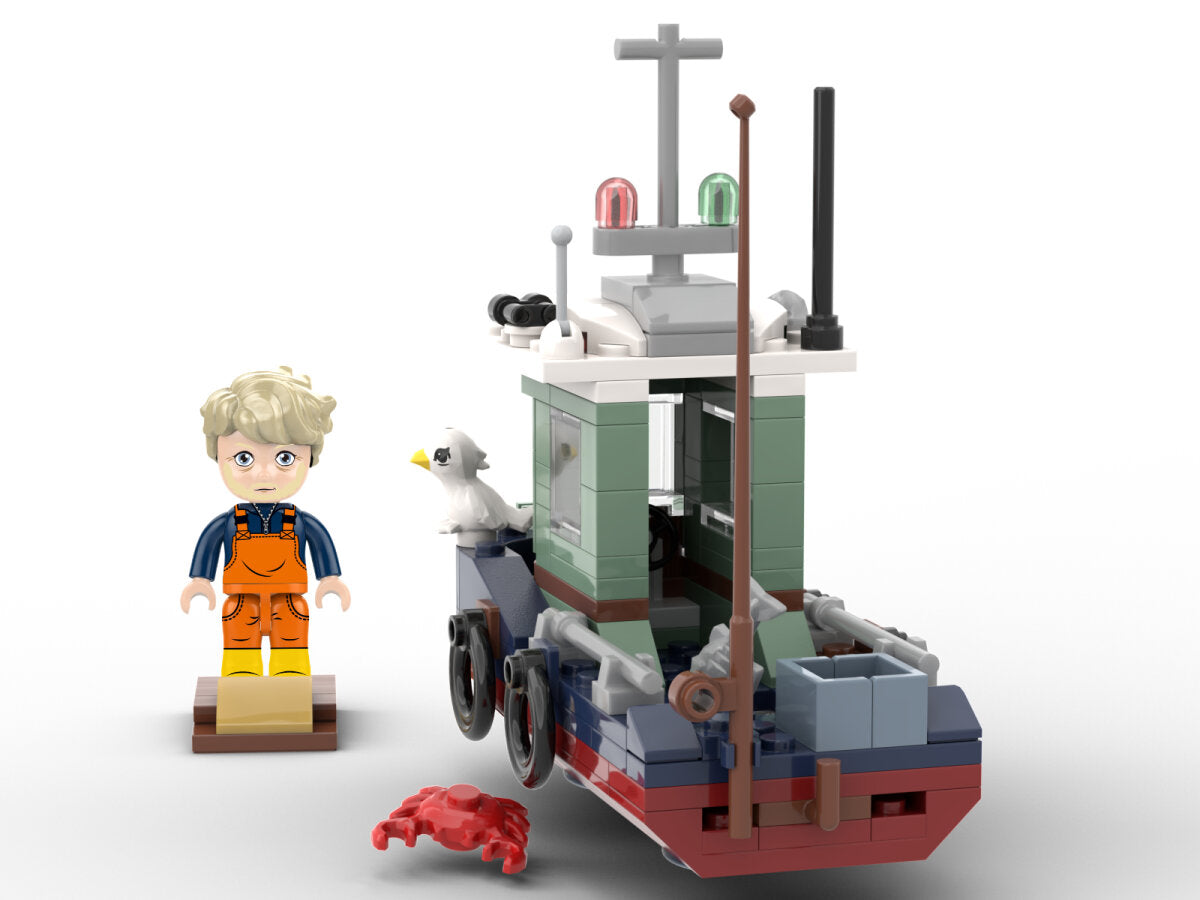 Kiddicraft Brick City – Fishing Trawler Building Set KC1304