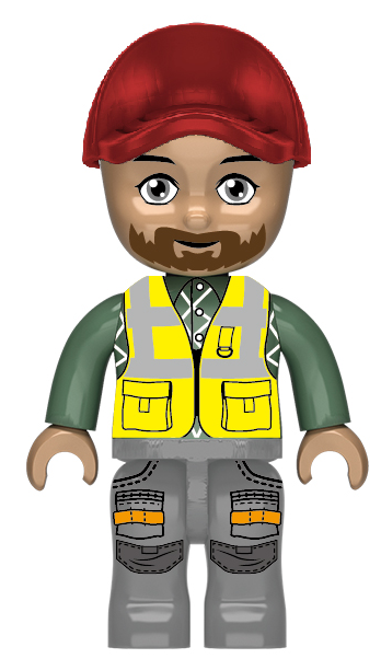 Kiddicraft Brick City – KIDDIZ Construction Crew Pack KC1401