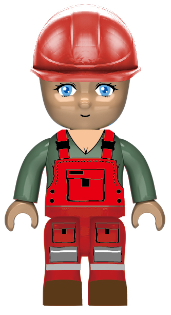 Kiddicraft Brick City – KIDDIZ Construction Crew Pack KC1401