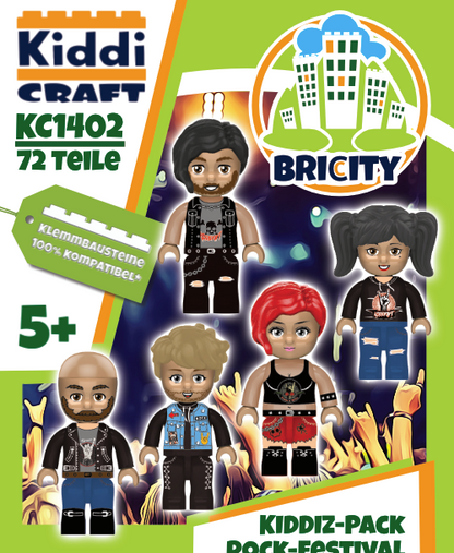 Kiddicraft Brick City – KIDDIZ Rock Festival Pack KC1402