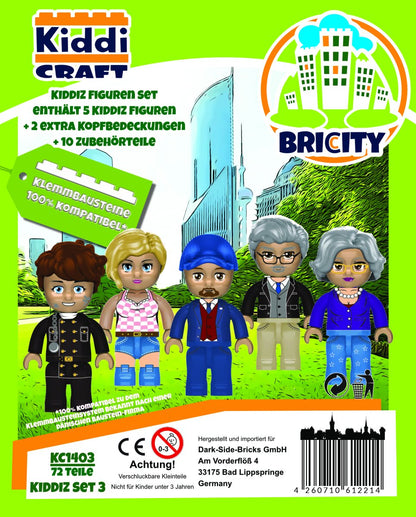 Kiddicraft Brick City – KIDDIZ Pack: City 1 KC1403