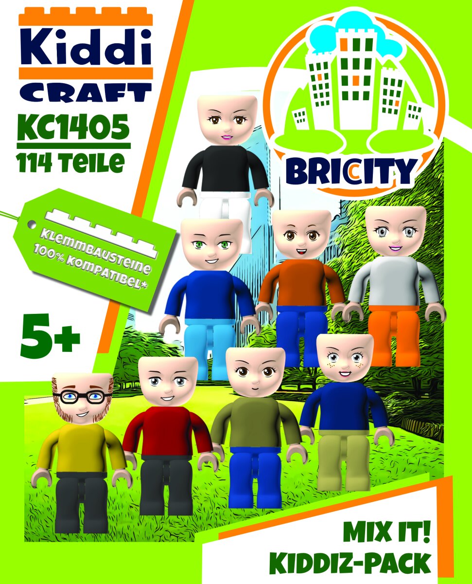 Kiddicraft Brick City – KIDDIZ Pack: Mix It! KC1405