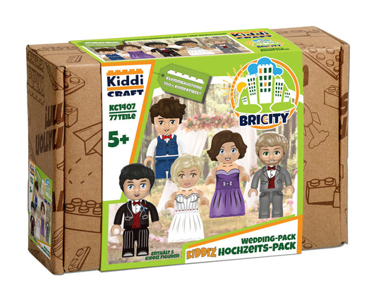 Kiddicraft Brick City – KIDDIZ Wedding Figure Pack KC1407