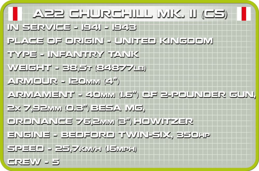 COBI A22 Churchill Mk. II CS #2709