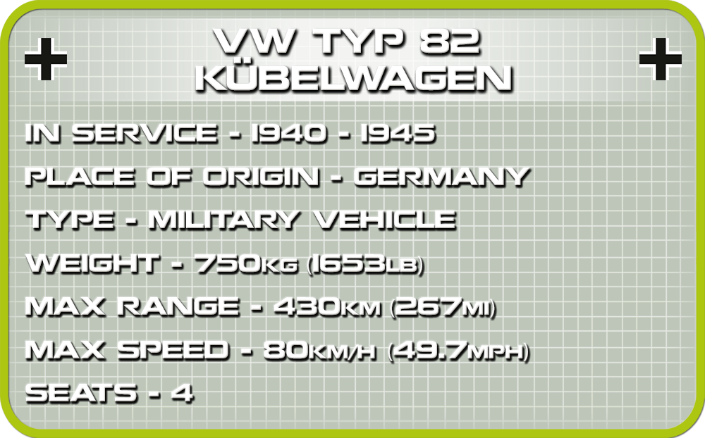 COBI VW typ 82 Kübelwagen #2402