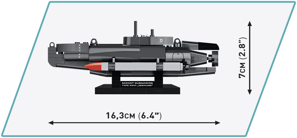 COBI U-Boat XXVII Seehund #4846