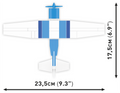 COBI Cessna 172 Skyhawk-White-Blue #26622