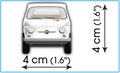 COBI 1965 Fiat Abarth 595 #24524