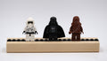 Handcrafted Magnetic Minifigure Display Shelf – Hardwood, Fits 5 Minifigs
